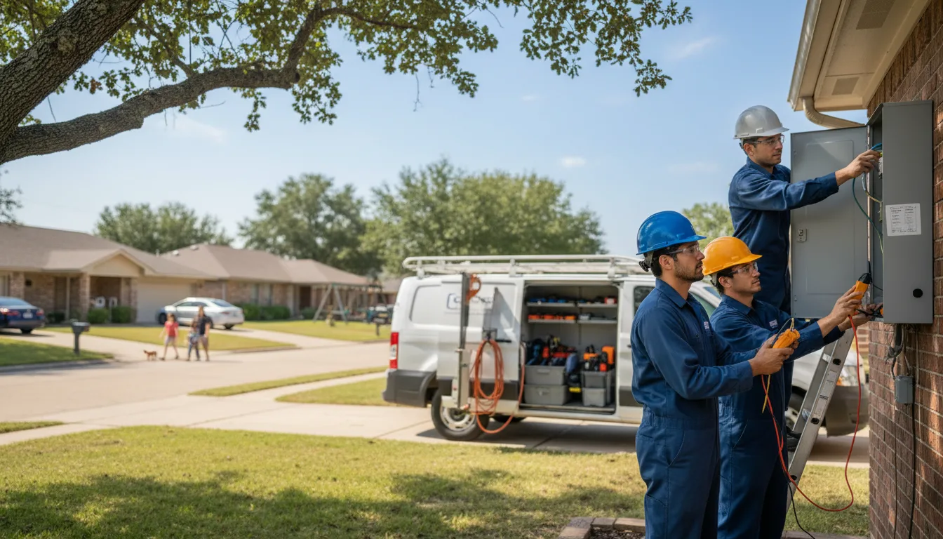 Certified electrician providing emergency electrical services in Basco, IL